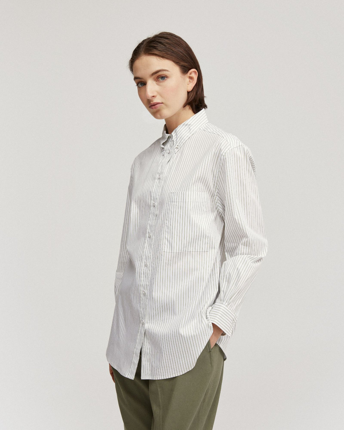 VICKY STRIPED SHIRT WOMENS SHIRTS