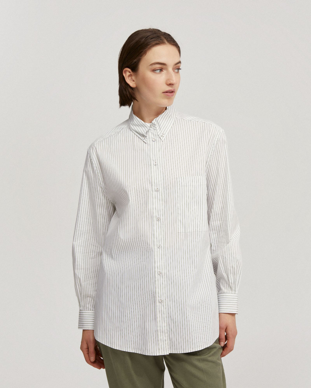 VICKY STRIPED SHIRT WOMENS SHIRTS