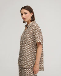 Jasmine Short Sleeve Printed Shirt WOMENS SHIRTS