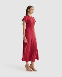 Fleur Cupro Dress WOMENS DRESSES