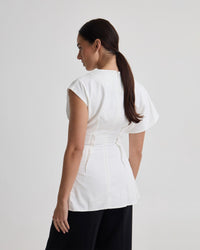 LILY STRETCH STRUCTURED TOP WOMENS TOPS