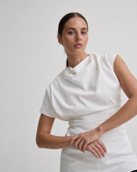 LILY STRETCH STRUCTURED TOP WOMENS TOPS