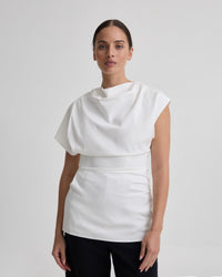 LILY STRETCH STRUCTURED TOP WOMENS TOPS