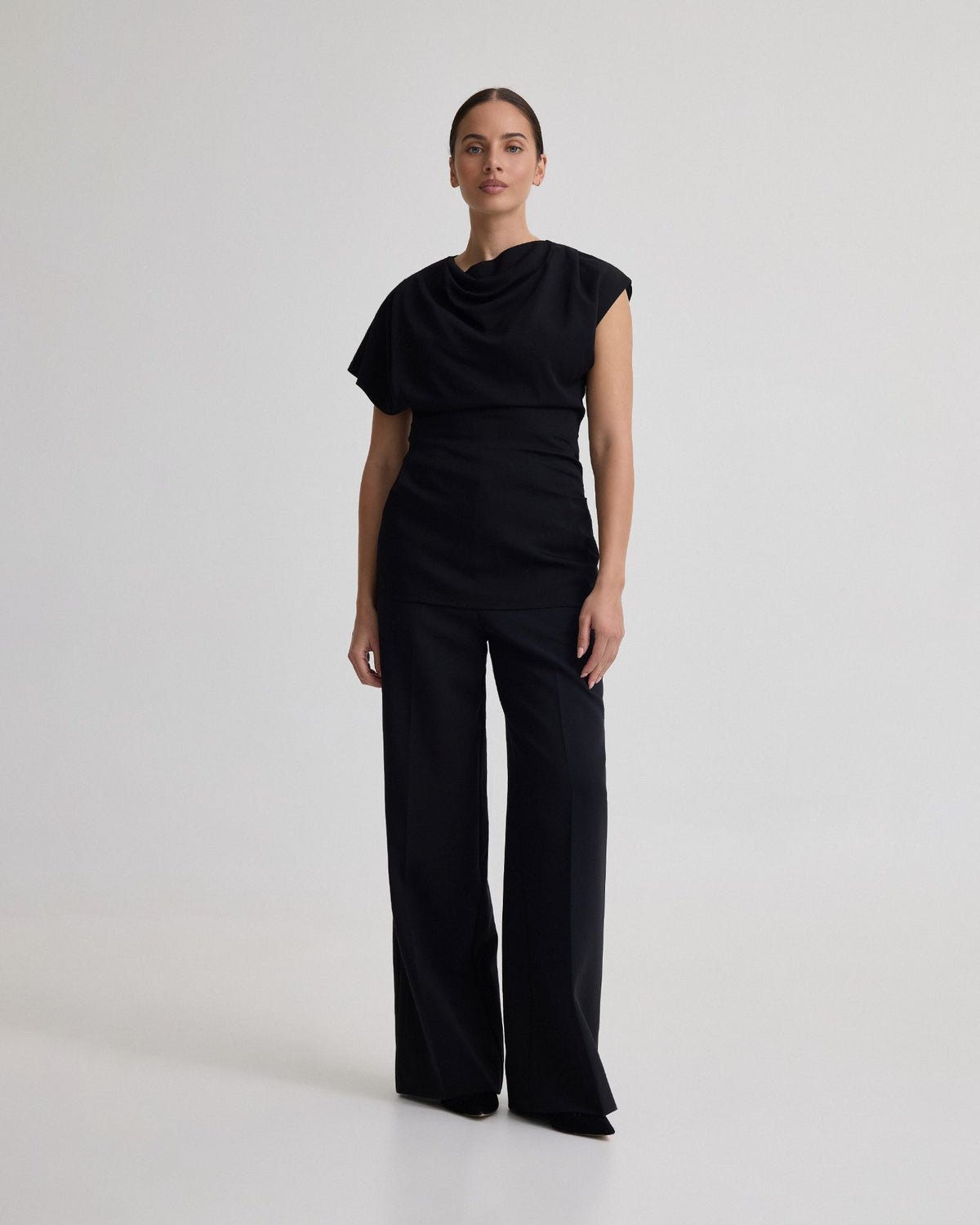 LILY STRETCH STRUCTURED TOP WOMENS TOPS