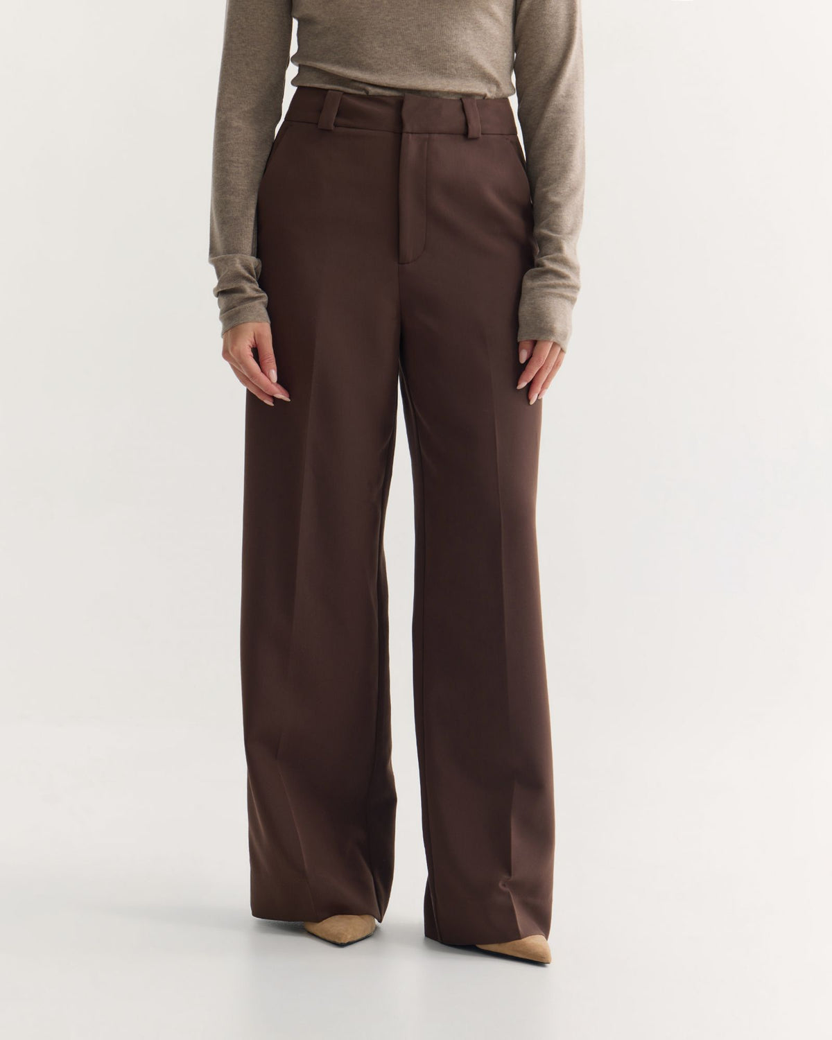 Alana Flat Front Stretch Pants WOMENS PANTS