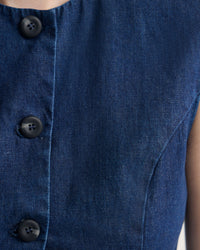 Katie Denim Waistcoat WOMENS TOPS