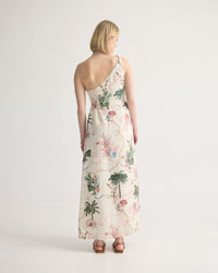 Maja One Shoulder Linen Dress WOMENS DRESSES