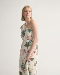 Maja One Shoulder Linen Dress WOMENS DRESSES