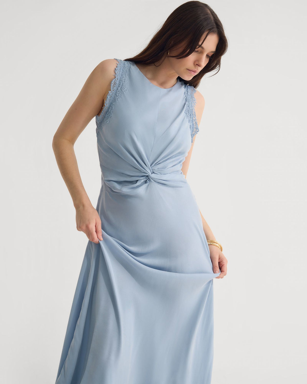 Camilla Cupro Lace Trim Dress WOMENS DRESSES