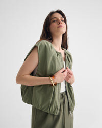 Katie Sleevless Bomber Jacket WOMENS SUITS JKTS COATS