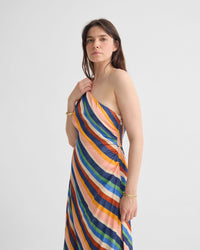 Capri Striped One Shoulder Dress WOMENS DRESSES