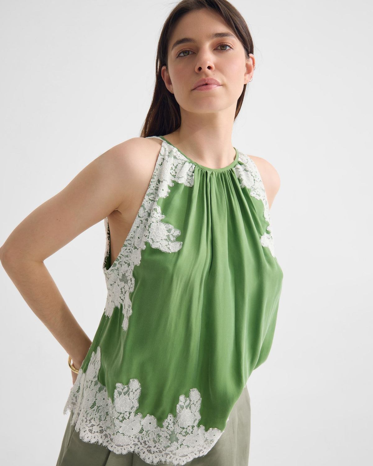 Phoebe Lace Trim Top WOMENS TOPS