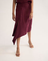 Ronja Cupro Draped Skirt WOMENS SKIRTS