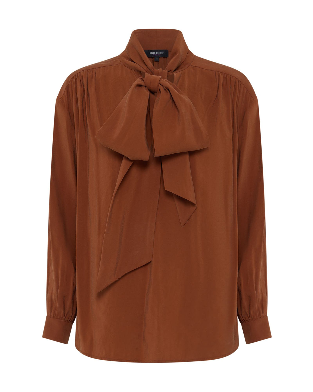 Jenna Rayon Blend Scarf Neck Top WOMENS TOPS