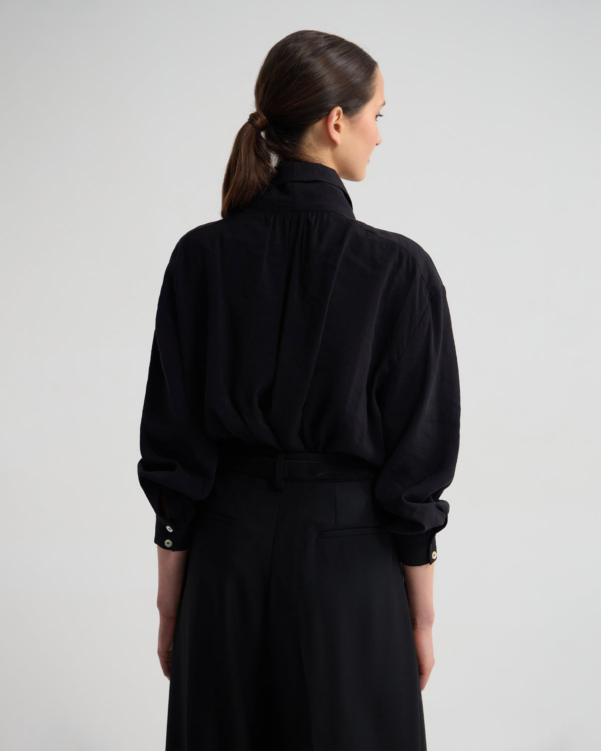 Jenna Rayon Blend Scarf Neck Top WOMENS TOPS