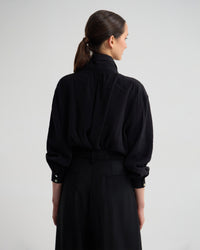 Jenna Rayon Blend Scarf Neck Top WOMENS TOPS