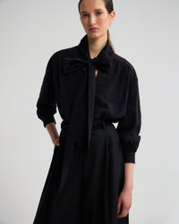 Jenna Rayon Blend Scarf Neck Top WOMENS TOPS