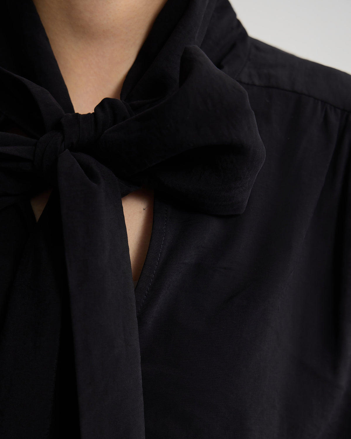 Jenna Rayon Blend Scarf Neck Top WOMENS TOPS