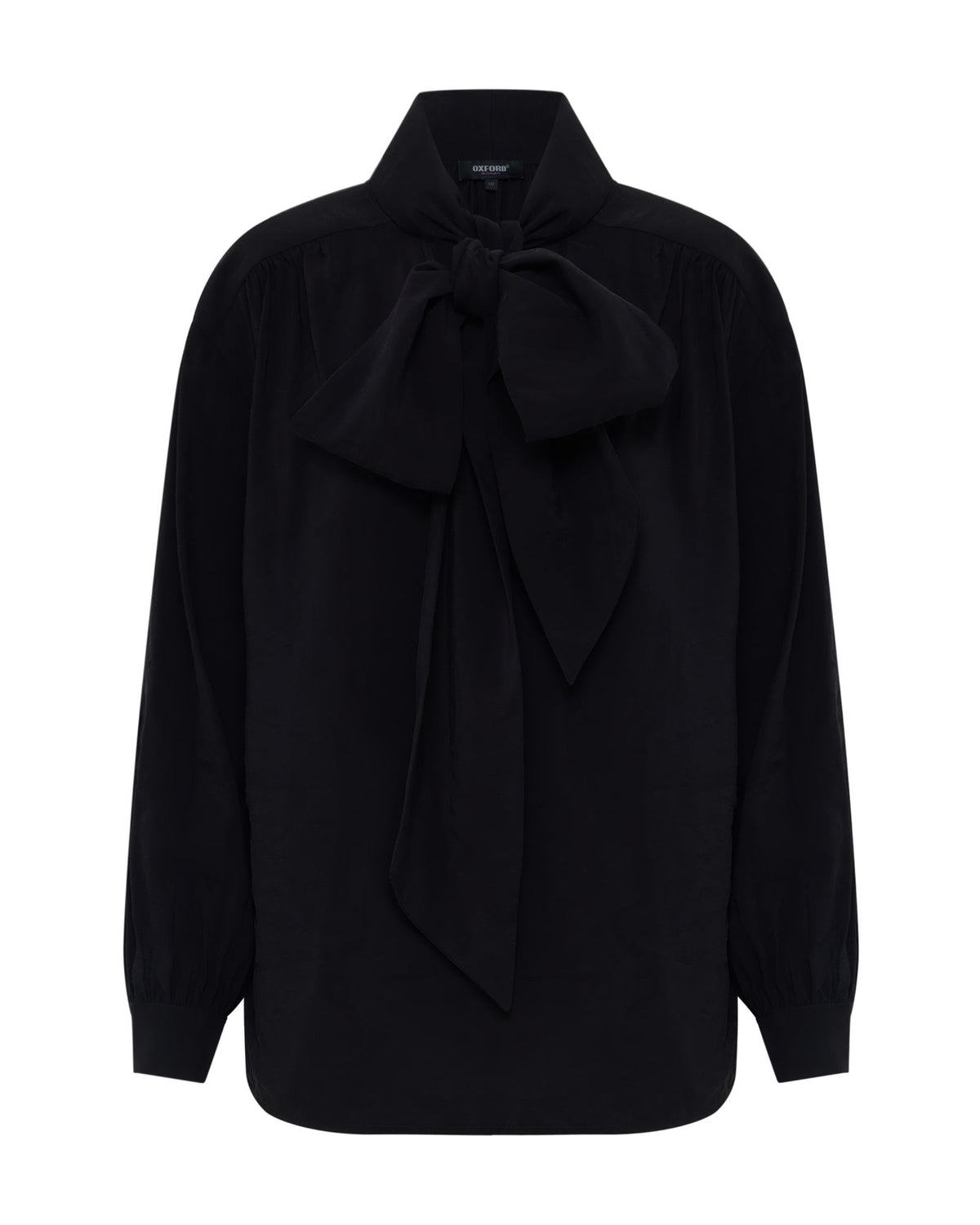 Jenna Rayon Blend Scarf Neck Top