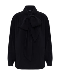 Jenna Rayon Blend Scarf Neck Top
