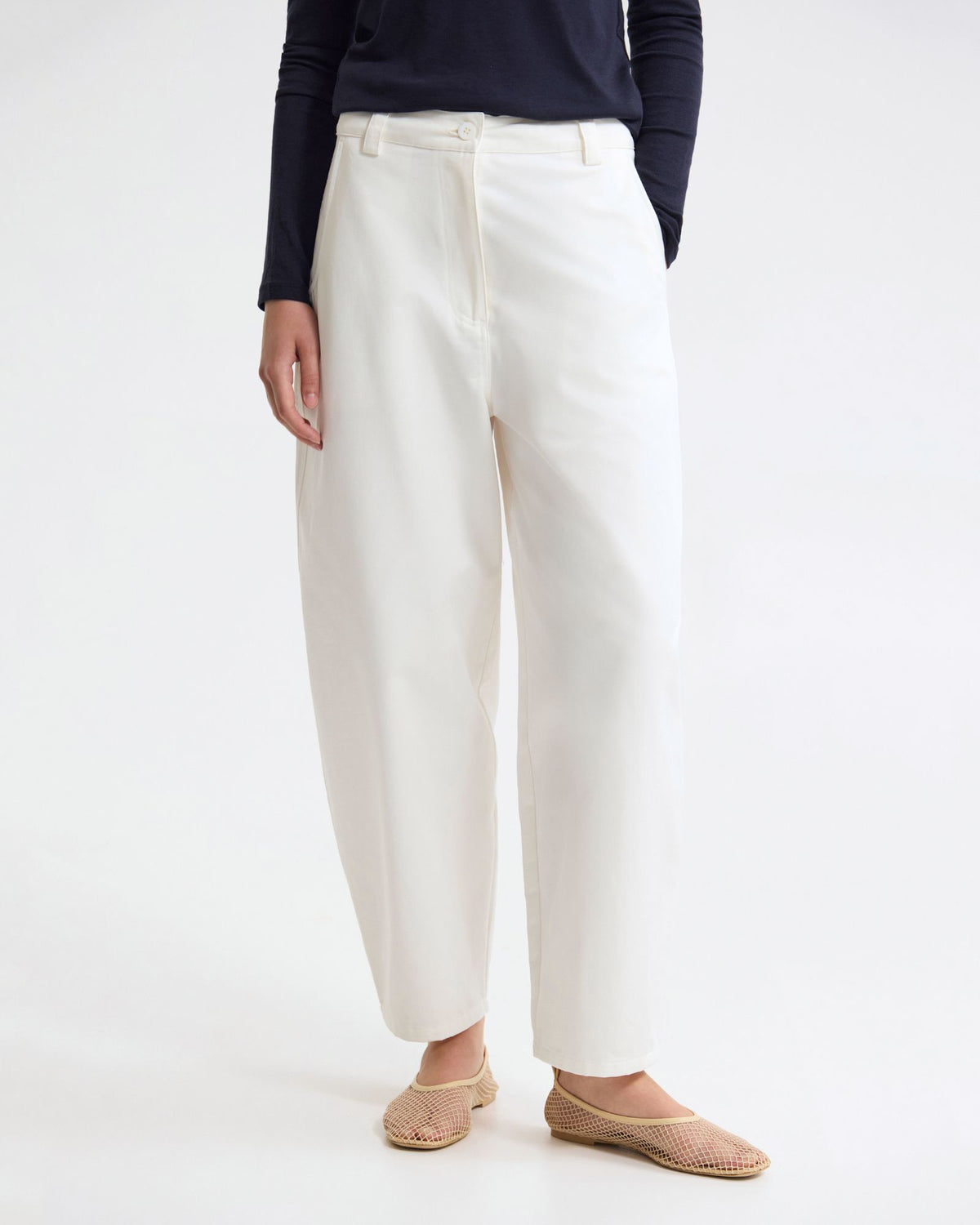 Etta Barrel Leg Cotton Pant WOMENS PANTS