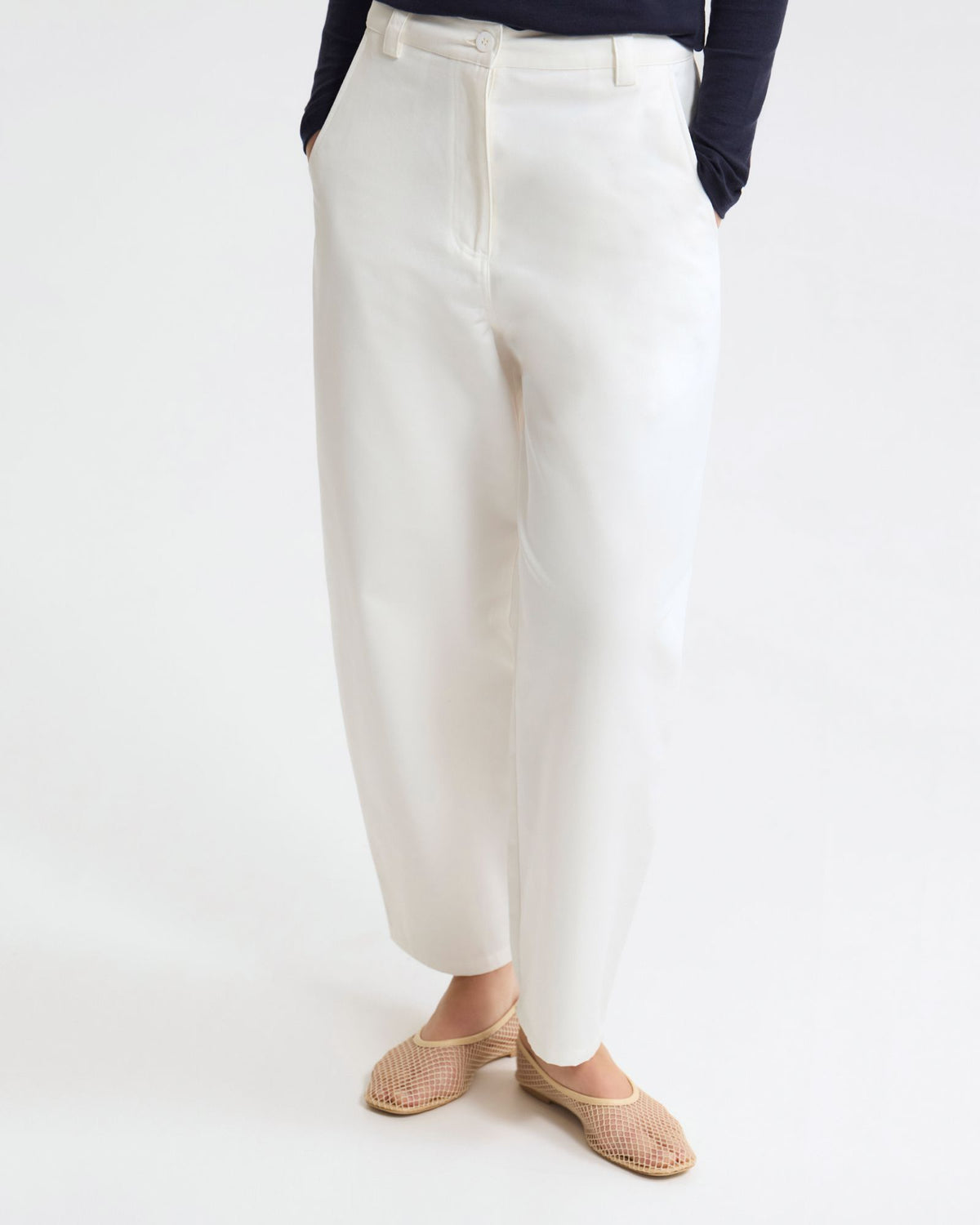 Etta Barrel Leg Cotton Pant WOMENS PANTS
