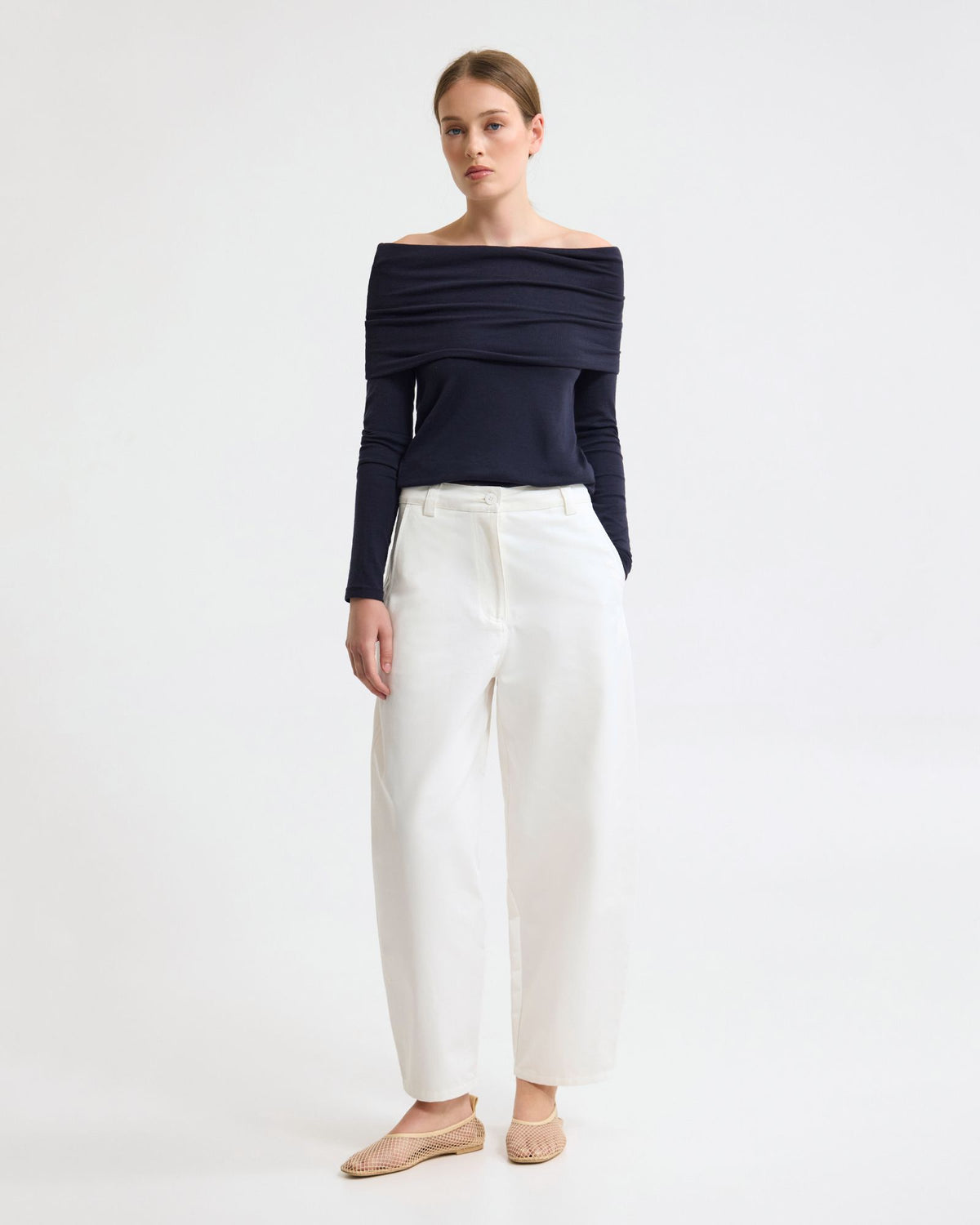 Etta Barrel Leg Cotton Pant WOMENS PANTS