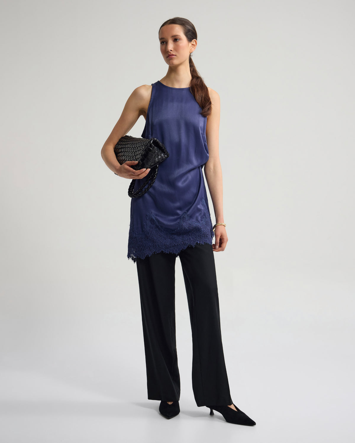 Amber Satin And Lace Dress WOMENS PANTS
