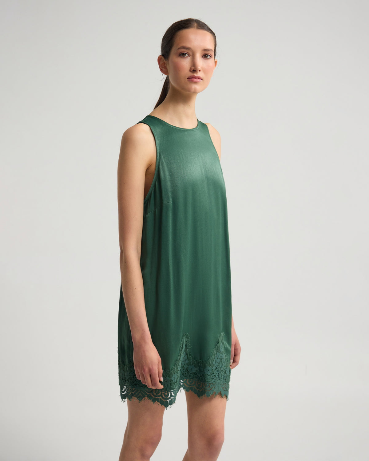 Amber Satin And Lace Dress WOMENS PANTS