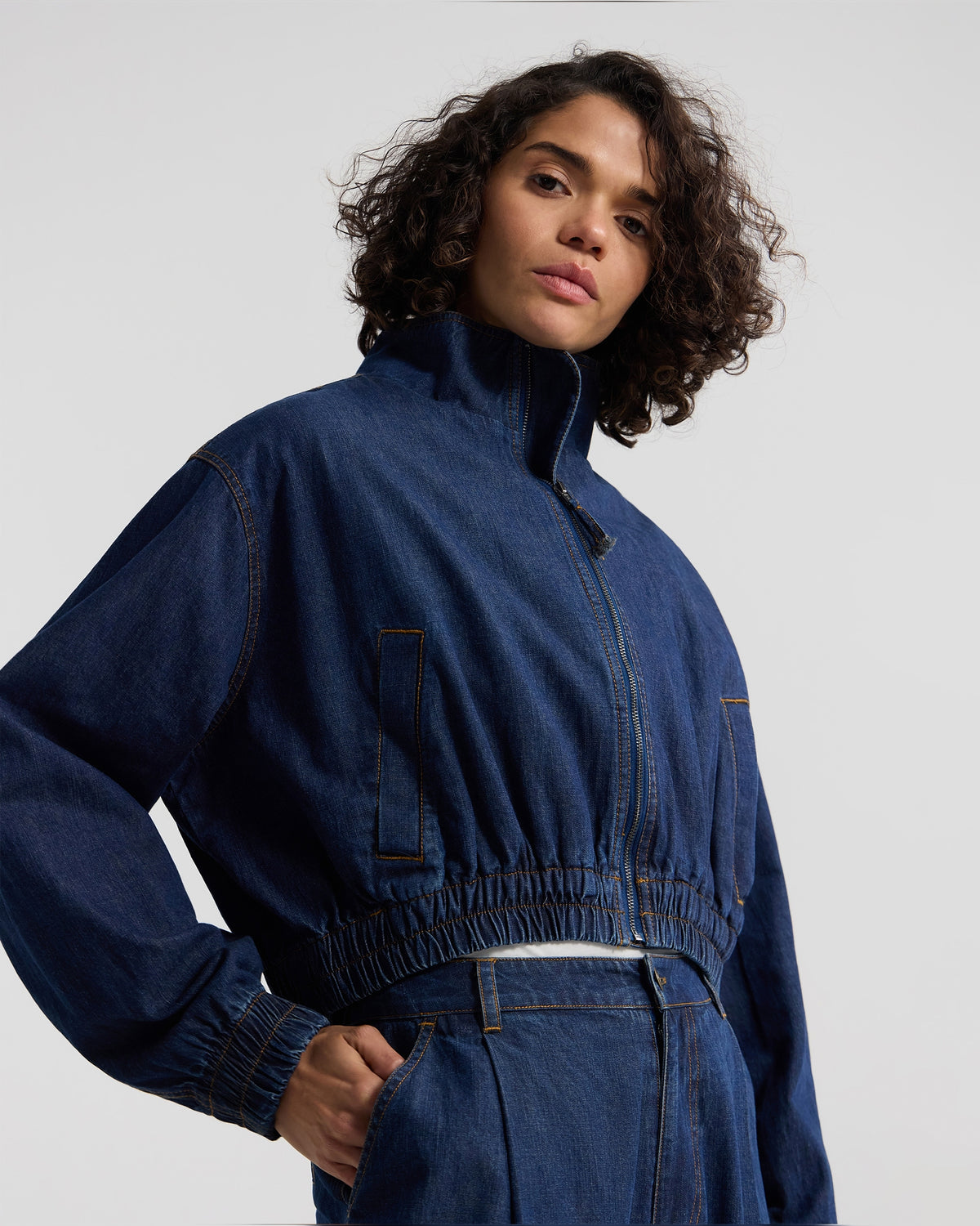 Nikita Denim Bomber Jacket WOMENS SUITS JKTS COATS
