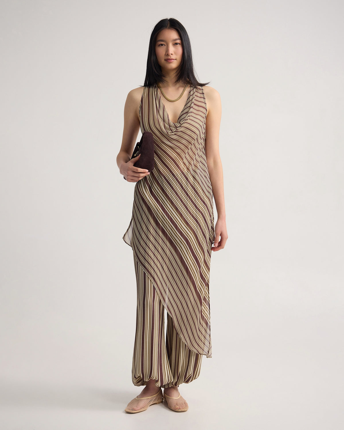 Jasmine Stripe Asymetric Top WOMENS TOPS