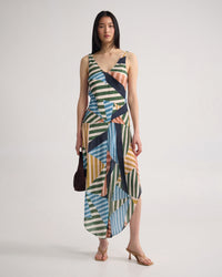 Daisy Drop Waist Printed Dress WOMENS DRESSES