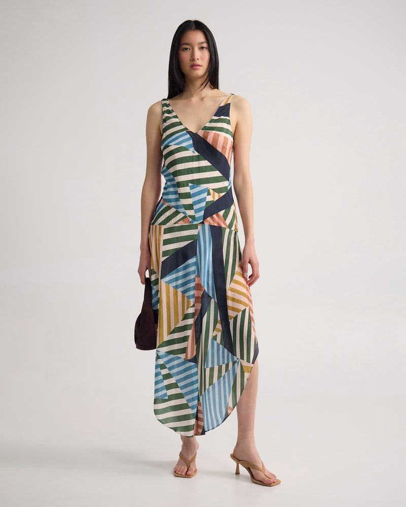 Daisy Drop Waist Printed Dress WOMENS DRESSES