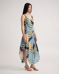 Daisy Drop Waist Printed Dress WOMENS DRESSES