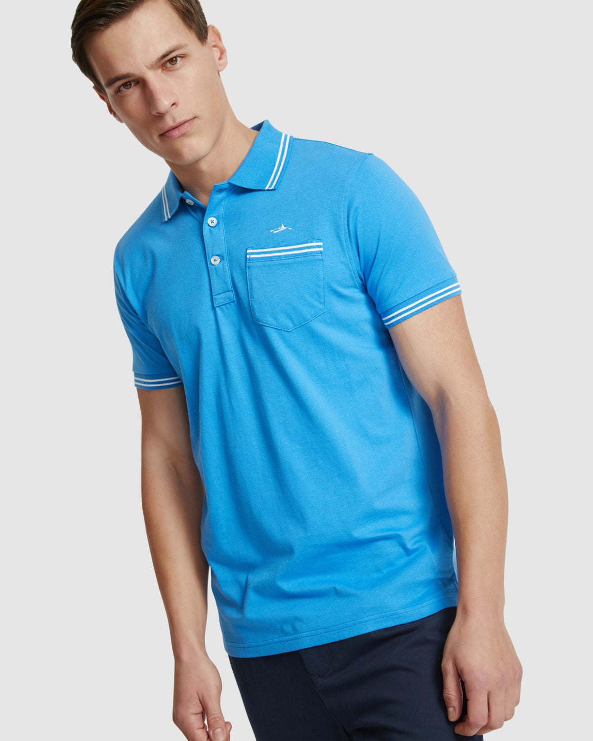 NICKSON JERSEY TIPPING POLO MENS KNITS