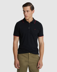 HENRY JERSEY TIPPING POLO MENS KNITS