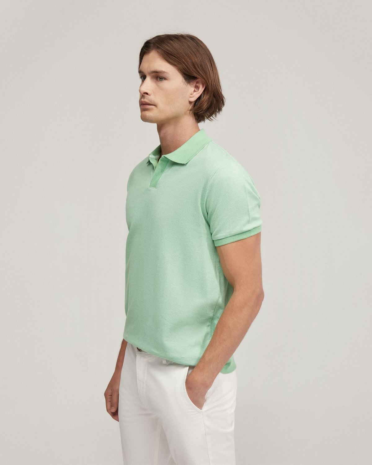 ANDRE ORGANIC COTTON PIQUE POLO MENS KNITS