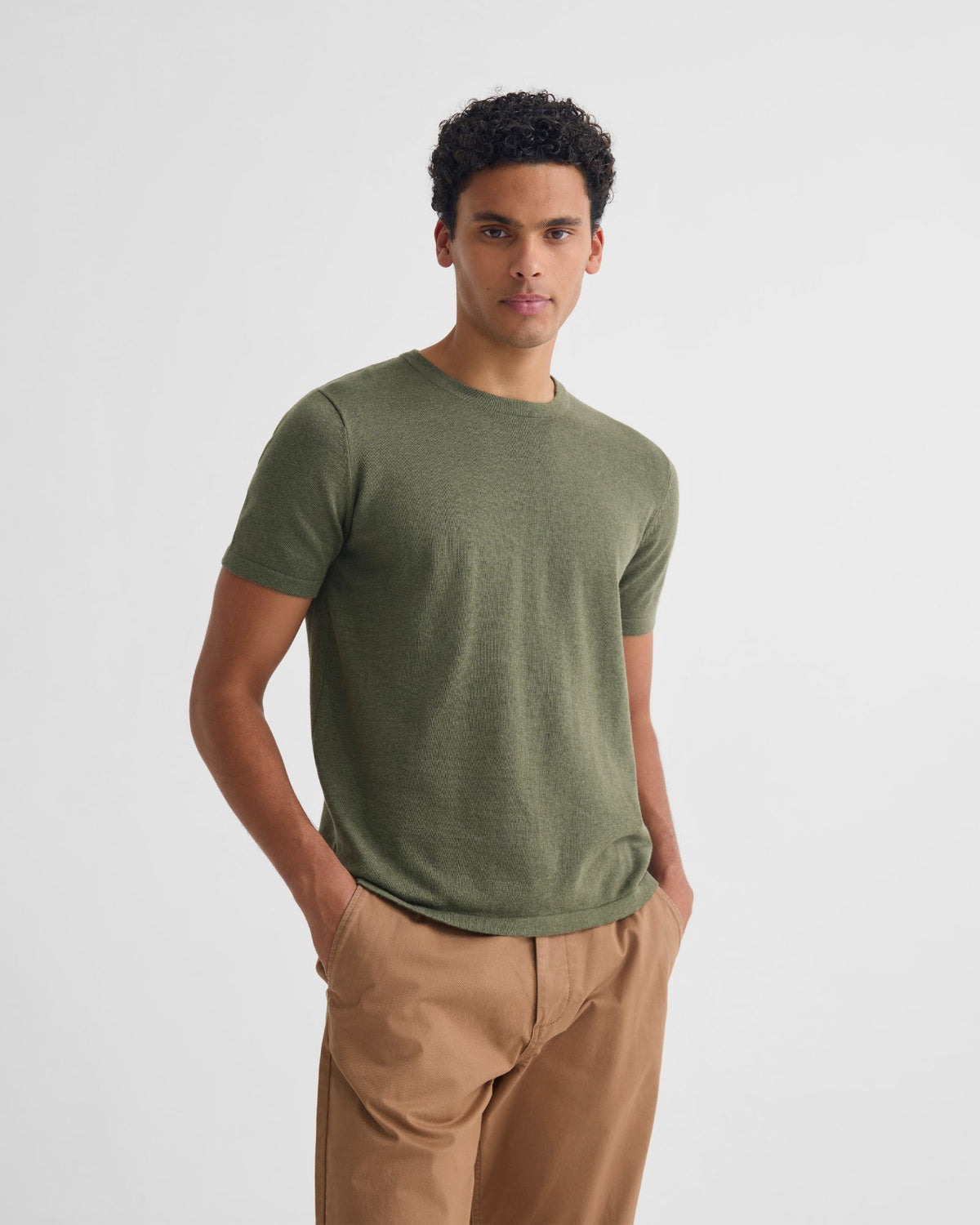 Theo Knitted T Shirt MENS KNITWEAR