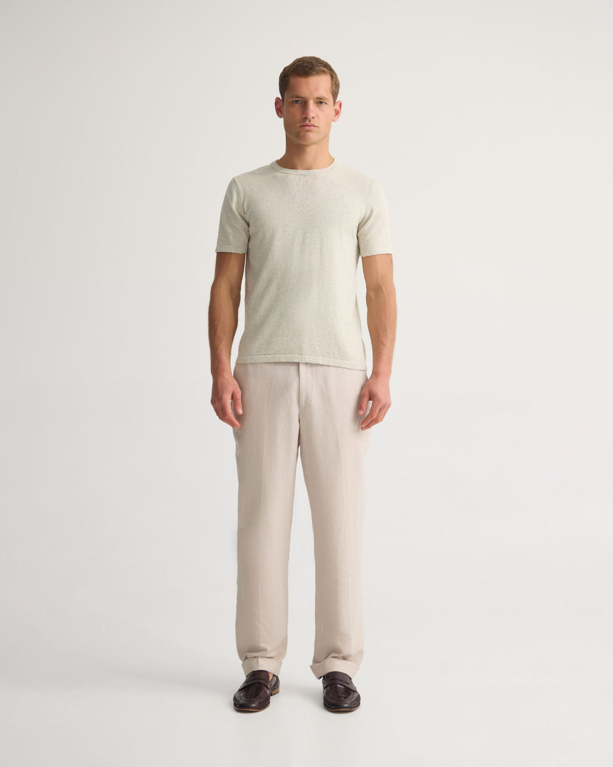 Theo Knitted T Shirt MENS KNITWEAR