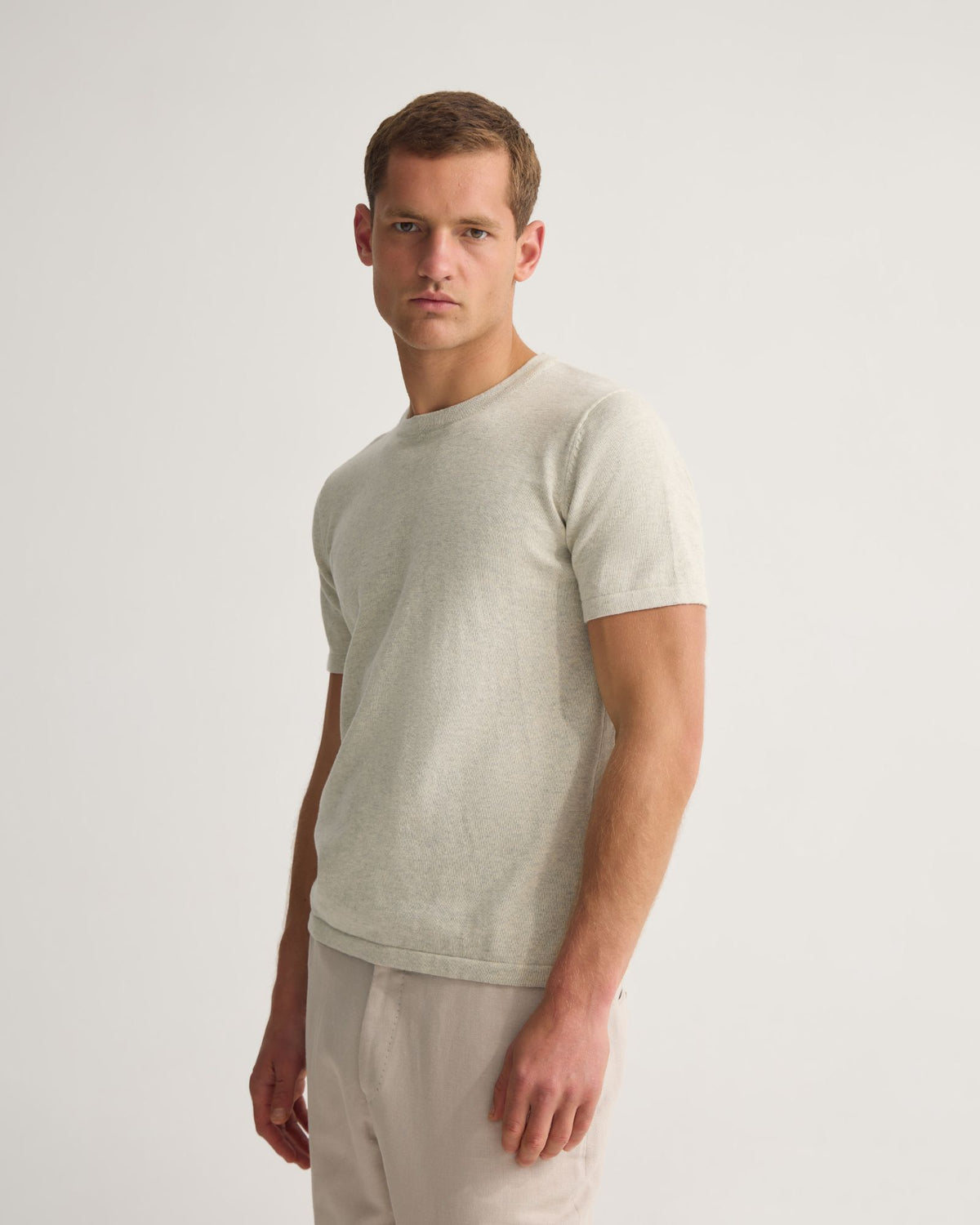 Theo Knitted T Shirt MENS KNITWEAR