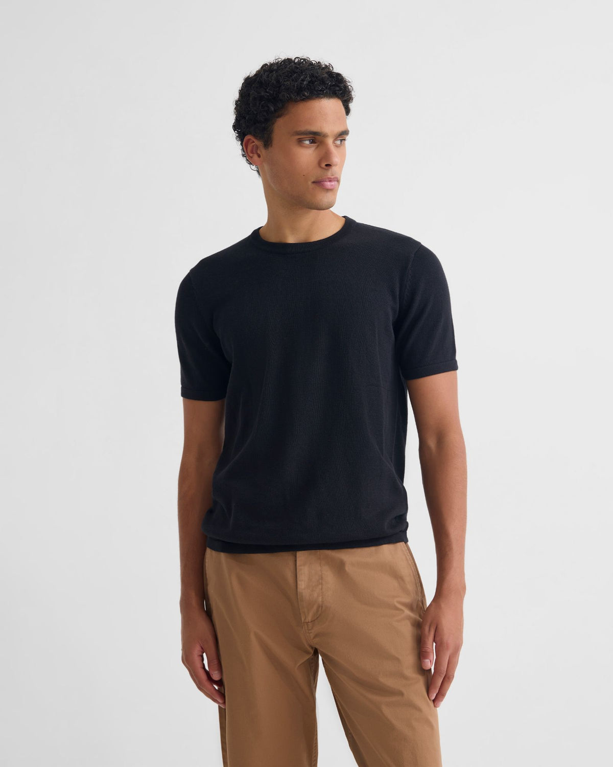 Theo Knitted T Shirt MENS KNITWEAR