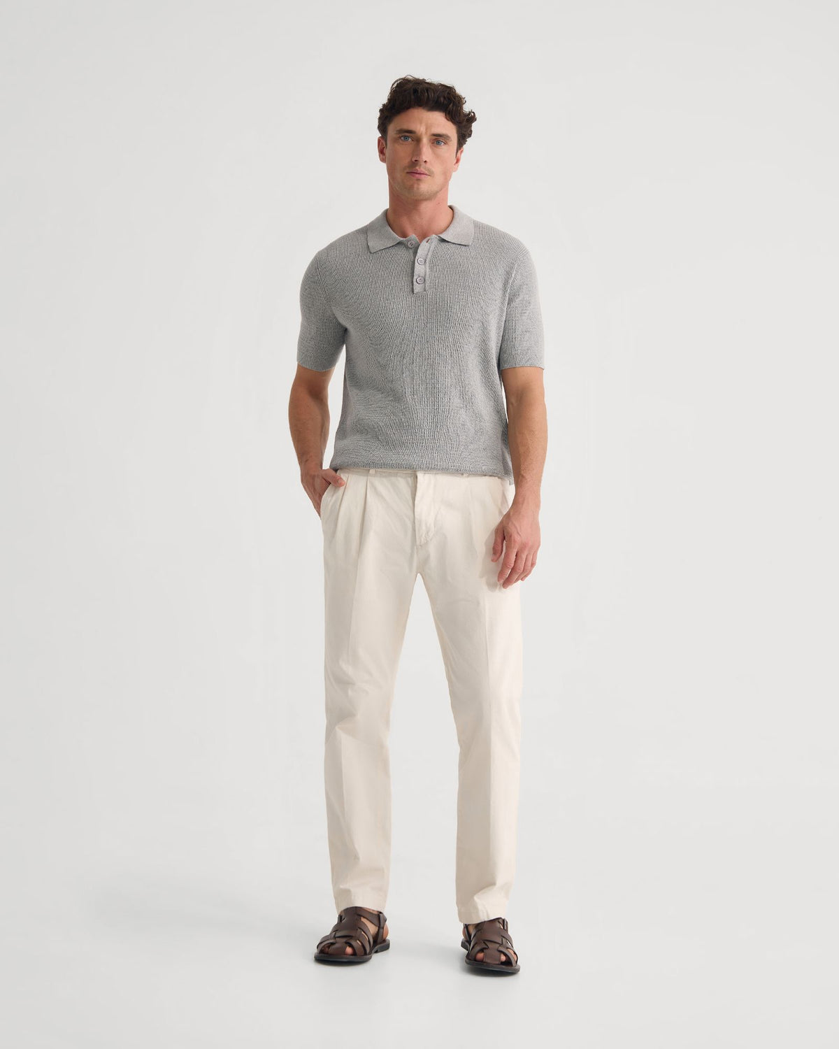 Dale Knitted Polo MENS KNITWEAR