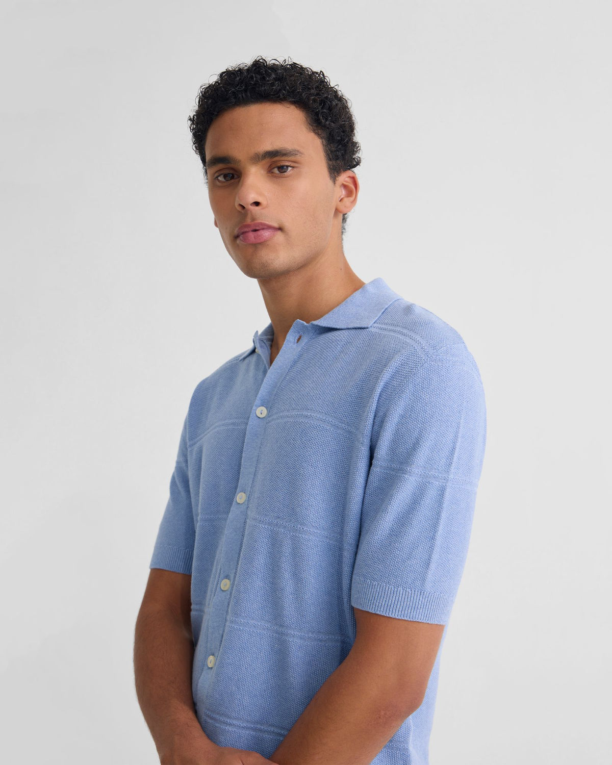 Jack Knitted Button Up Shirt MENS KNITWEAR