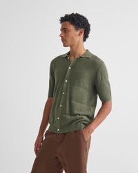 Jack Knitted Button Up Shirt MENS KNITWEAR