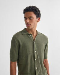 Jack Knitted Button Up Shirt MENS KNITWEAR