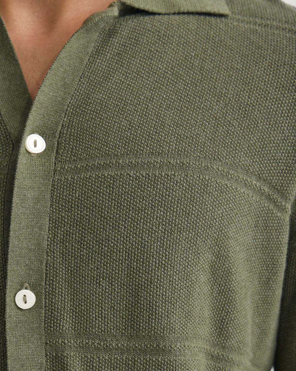 Jack Knitted Button Up Shirt MENS KNITWEAR