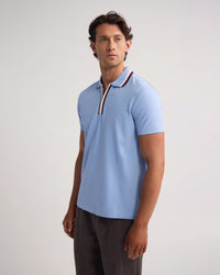Orwell Zip Neck Polo MENS KNITS