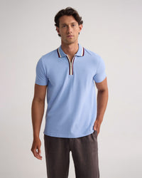Orwell Zip Neck Polo MENS KNITS