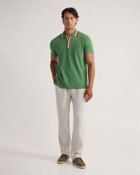 Orwell Zip Neck Polo MENS KNITS