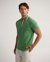 Orwell Zip Neck Polo MENS KNITS